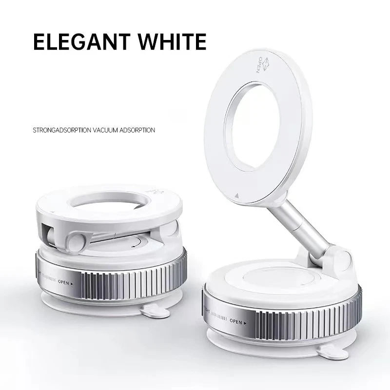 Ultimate 360° Rotatable and Foldable MagSafe Car Phone Holder with Suction Cup Vacuum Technology